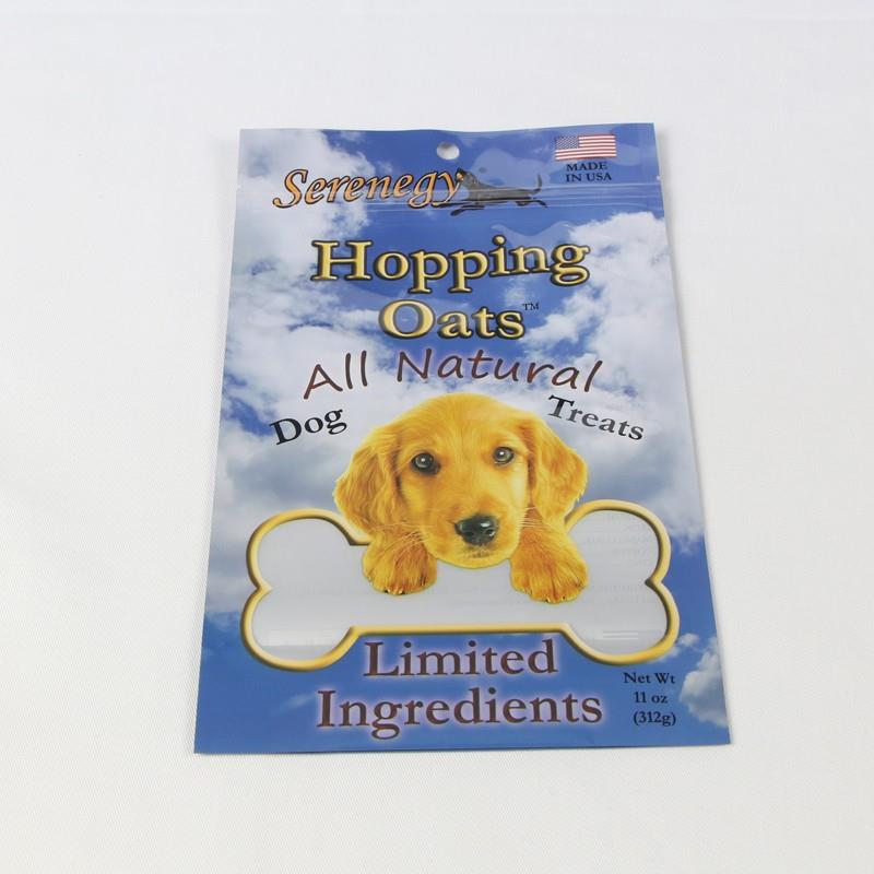 Saco de empacotamento de alimentos para animais de estimação com sacos de comida de cão Zipper Pet Food Packaging Bag With Zipper Dog Food Bags