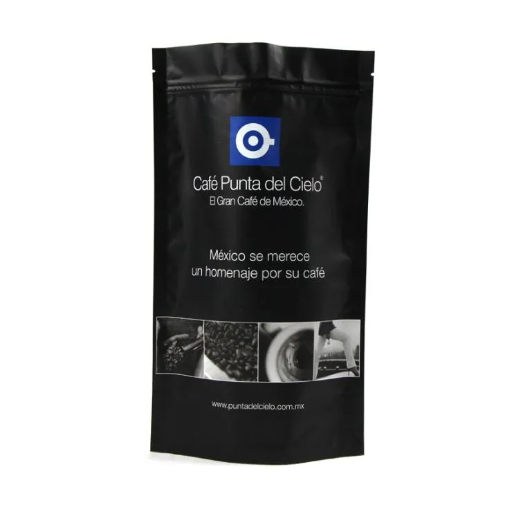 Bolsa de zíper de café com papel alumínio