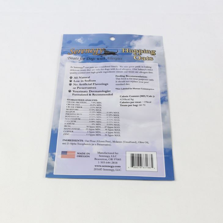 cat food packaging bag