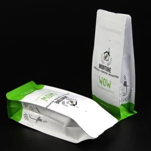 Pouche do café da folha de alumínio com zíper e válvula