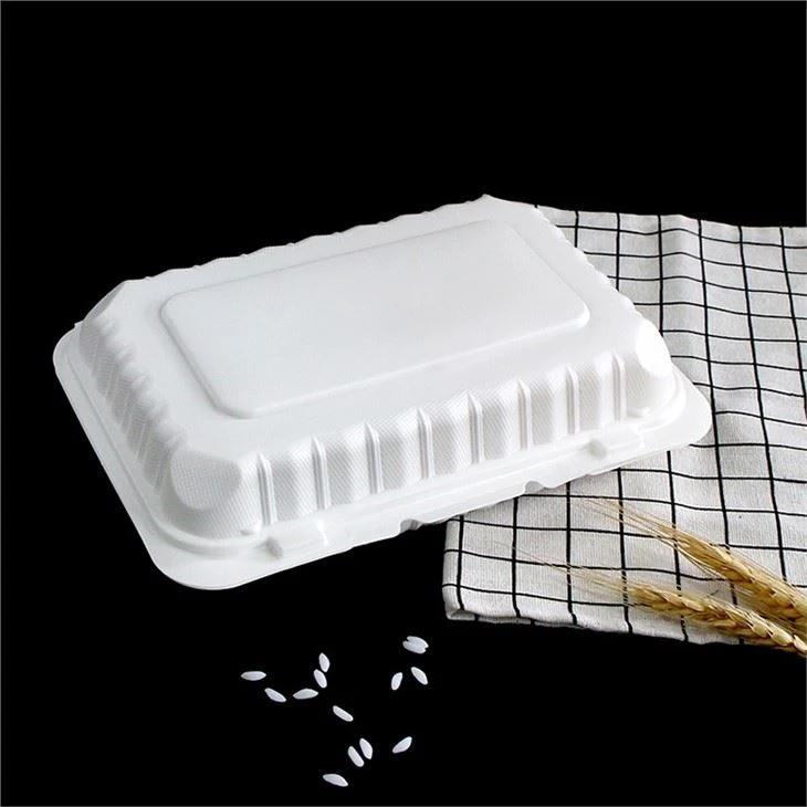 6x9inch Eco Friendly Food Go To Container Microwavable Black Black Disposable Meal Catering Plastic Lunch Box Food Container