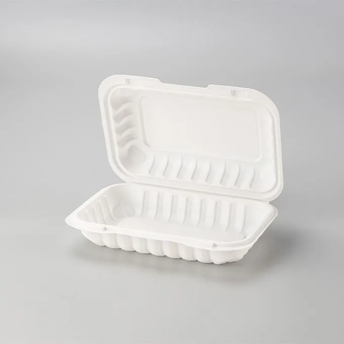 6x9inch Branco Pp Micro-ondas Recipientes de Alimentos Comida Para Ir Lanche Caixa de Almoço Plástico Reutilizável Recipiente de Alimentos Descarado