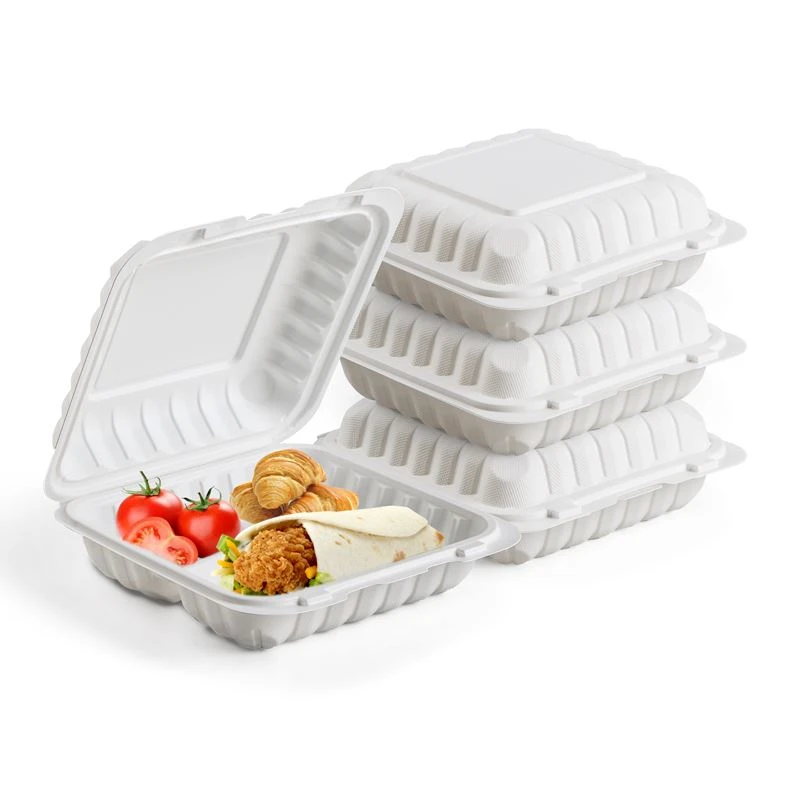 Recipientes de comida descartáveis ​​com garra para teste de grau alimentício...