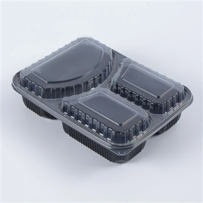 Caixas Bento para almoço para viagem com 3 compartimentos
