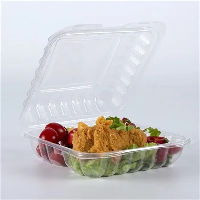 Recipientes transparentes Bento Box descartáveis