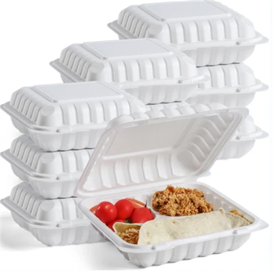 Recipiente de comida descartável para viagem