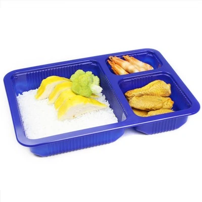Recipientes de armazenamento de alimentos de plástico com tampa