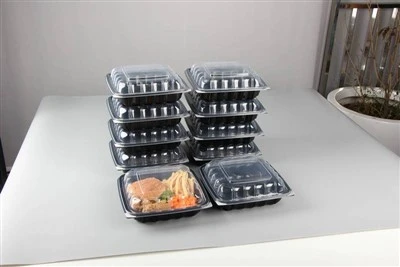Recipiente de comida de plástico para retirar