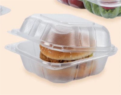 Recipiente transparente para viagem