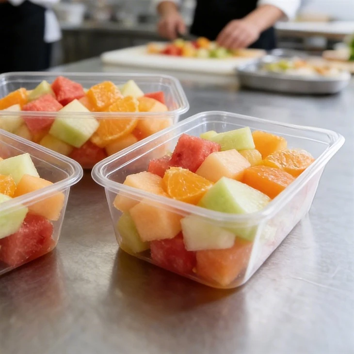 Recipientes transparentes para alimentos