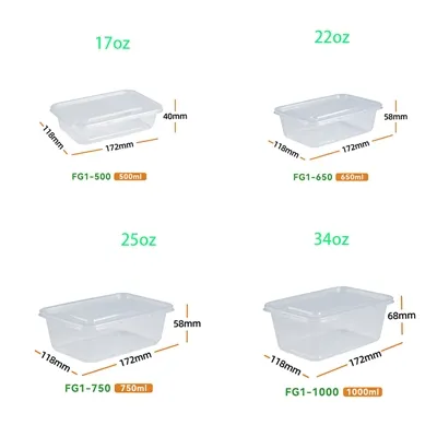 To-Go Plastic Food Containers To-Go Plastic Food Containers